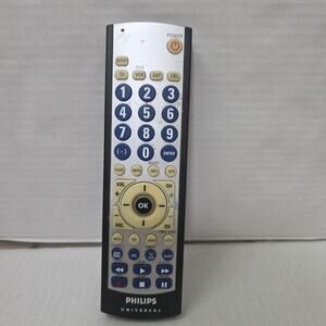 Genuine Philips Universal TV VCR DVD Remote Control CL034 (CL035A) Tested